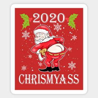 2020 Chrismyass  Santa Claus Christmas Humor Sticker